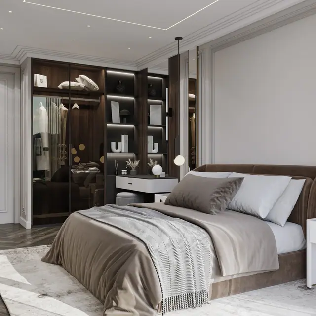 Hennessy Residence Karon — Спальня с гардеробом-витриной · 2 спальни, Карон и Ката, Пхукет