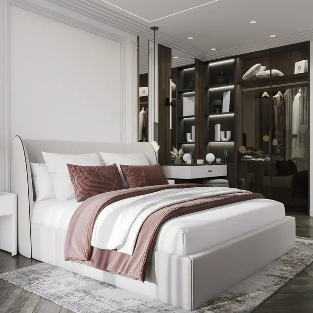 Hennessy Residence Karon — Вторая спальня с гардеробом-витриной · 2 спальни, Карон и Ката, Пхукет