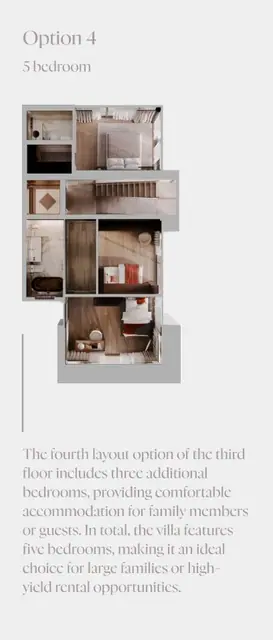 Hennessy Villa — 3-й этаж, вариант 4 — 5 спален, Карон и Ката, Пхукет