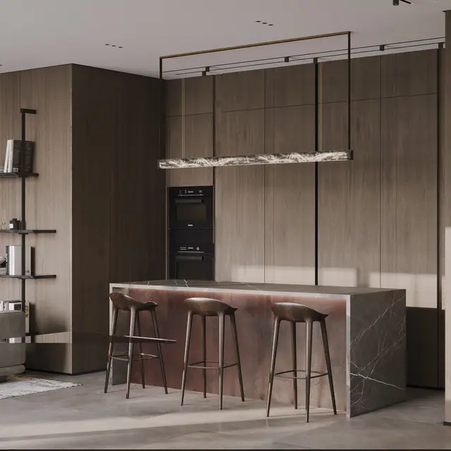Hennessy Villa — Кухня с островом, Карон и Ката, Пхукет