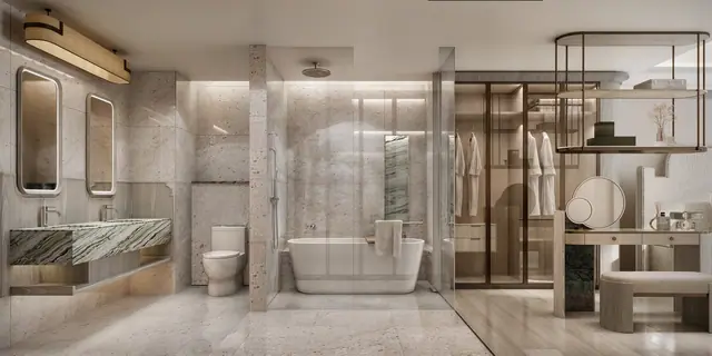 InterContinental — Ванная с ванной и душем, Камала и Сурин, Пхукет