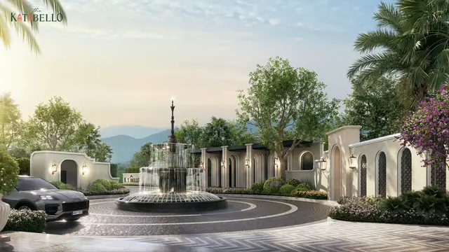 The Katabello — Въездная группа с фонтаном, Карон и Ката, Пхукет