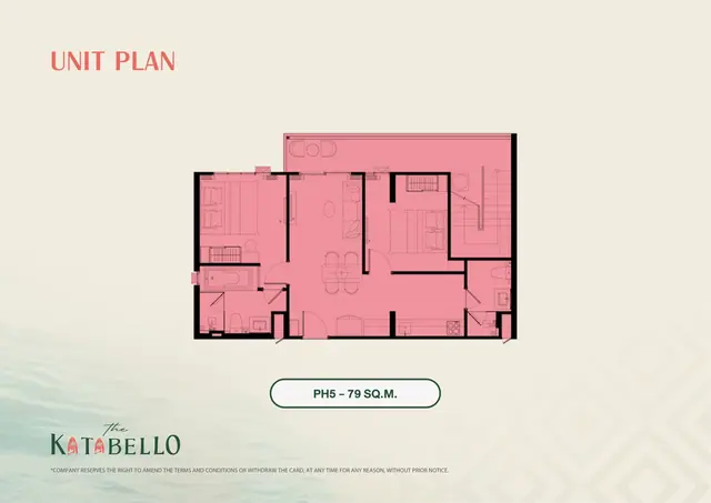 The Katabello — Пентхаус PH5 · 79 м², Карон и Ката, Пхукет