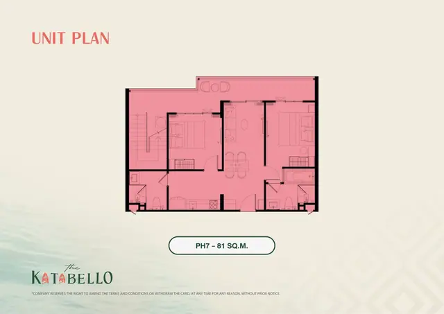 The Katabello — Пентхаус PH7 · 81 м², Карон и Ката, Пхукет