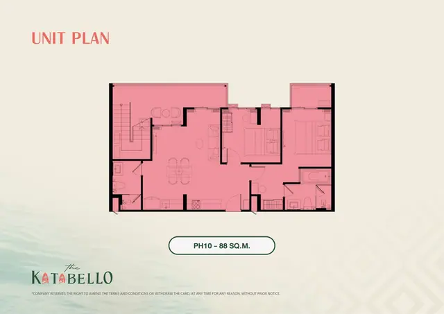The Katabello — Пентхаус PH10 · 88 м², Карон и Ката, Пхукет