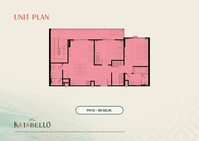 The Katabello — Пентхаус PH12 · 89 м², Карон и Ката, Пхукет
