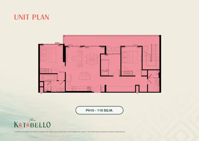 The Katabello — Пентхаус PH15 · 110 м², Карон и Ката, Пхукет