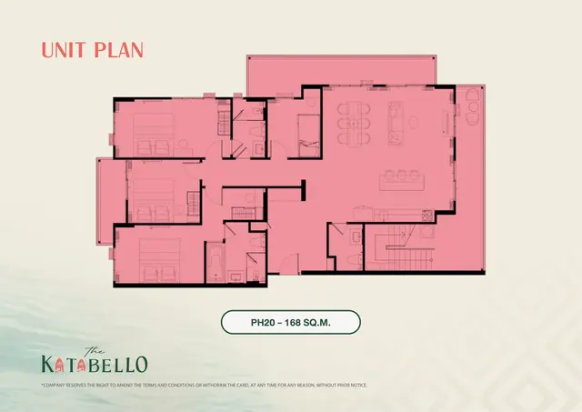 The Katabello — Пентхаус PH20 · 168 м², Карон и Ката, Пхукет