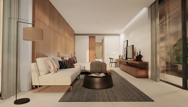 Kiara Reserve Residence Villas — Спальня с зоной отдыха, Лаян, Пхукет