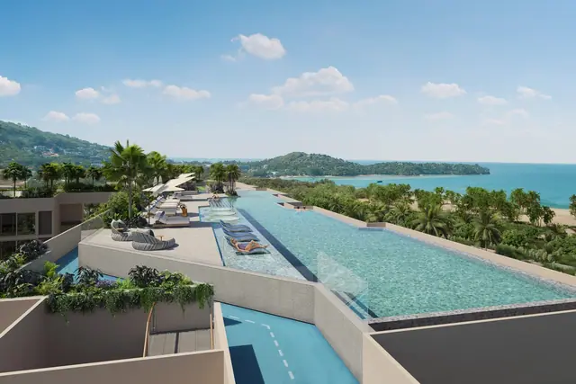 Laguna Beach Residences Reef — Бассейн-инфинити с видом на море, Банг Тао и Лагуна, Пхукет