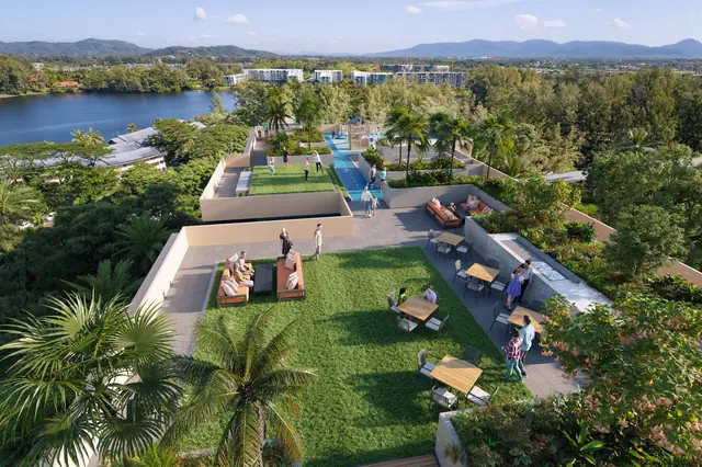 Laguna Beach Residences Reef — Лаунж-зона на кровле над лагуной, Банг Тао и Лагуна, Пхукет