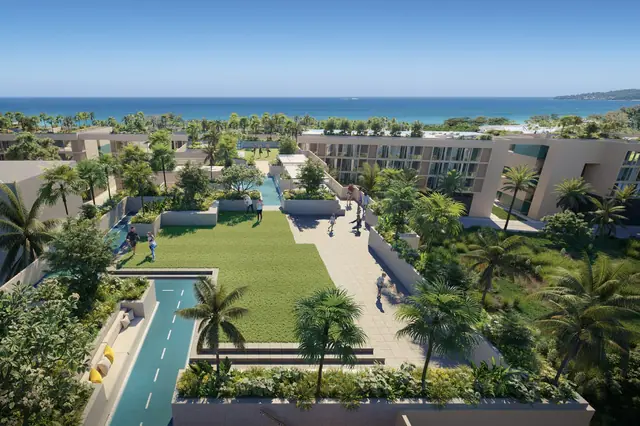 Laguna Beach Residences Reef — Ландшафтный двор с водным каналом, Банг Тао и Лагуна, Пхукет