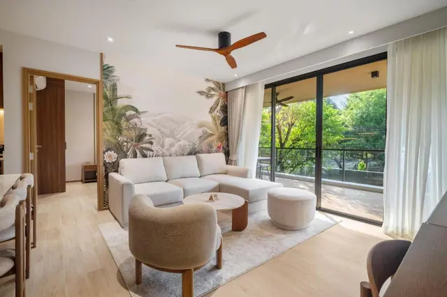 Laguna Beach Residences Reef — Гостиная готовой квартиры, Банг Тао и Лагуна, Пхукет