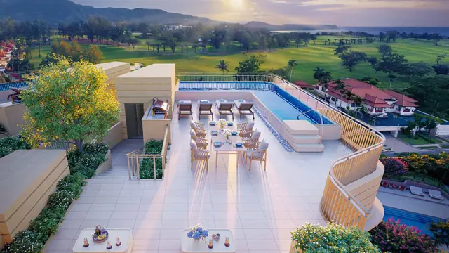 Bellaguna Golf Residences — Зона бассейна с высоты, Банг Тао и Лагуна, Пхукет