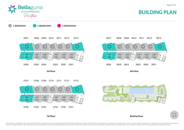 Bellaguna Golf Residences — Корпус Pentas — верхние этажи и кровля, Банг Тао и Лагуна, Пхукет