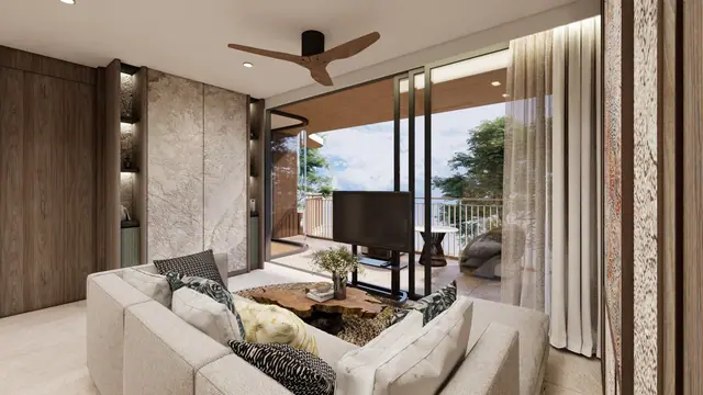 Bellaguna Golf Residences — Гостиная · 1 спальня, Банг Тао и Лагуна, Пхукет