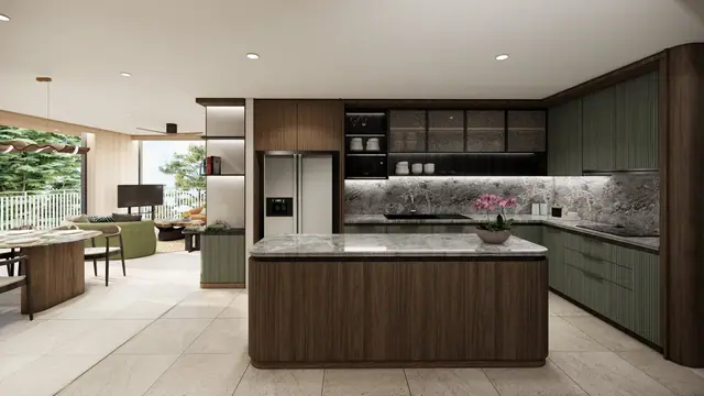 Bellaguna Golf Residences — Кухня с островом, Банг Тао и Лагуна, Пхукет