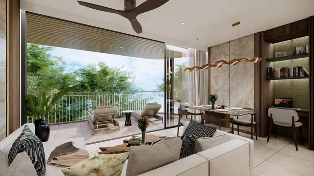 Bellaguna Golf Residences — Гостиная и столовая · 2 спальни, Банг Тао и Лагуна, Пхукет