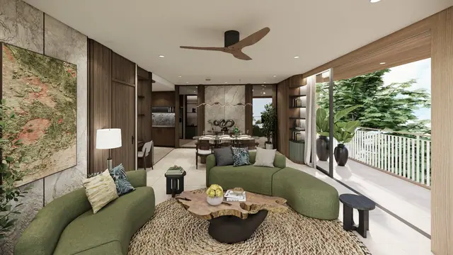 Bellaguna Golf Residences — Гостиная · 3 спальни, Банг Тао и Лагуна, Пхукет