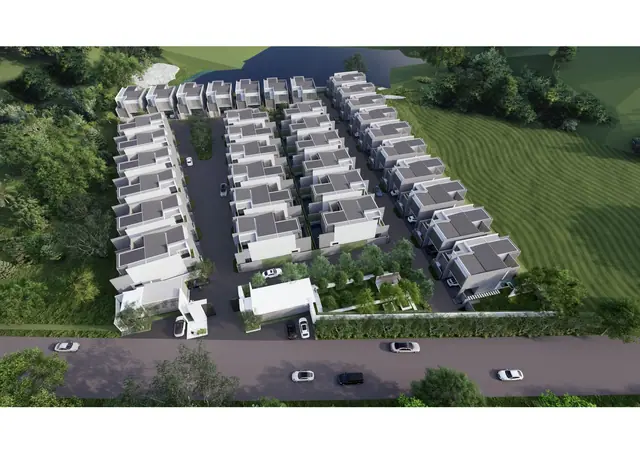 Larimar Villas — Кварталы вилл с высоты, Чалонг, Пхукет