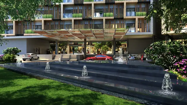 Laya Resort Phuket — Фонтаны у корпуса, Лаян, Пхукет