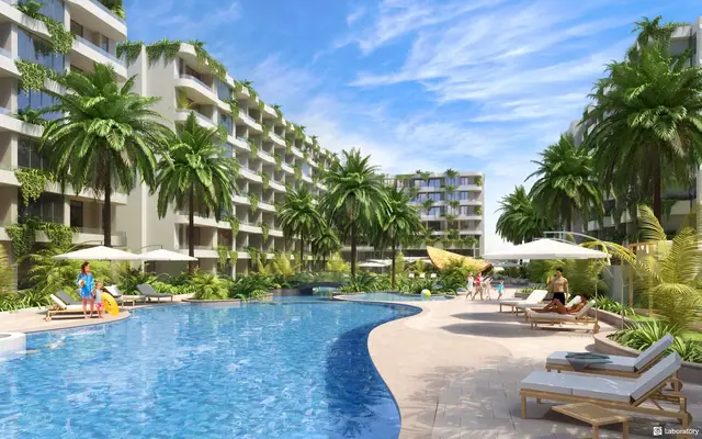 Layan Green Park Phase 2 — Главный бассейн и корпуса F, G, Лаян, Пхукет