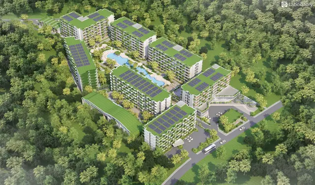 Layan Green Park Phase 2 — Очереди 1 и 2 с высоты, Лаян, Пхукет