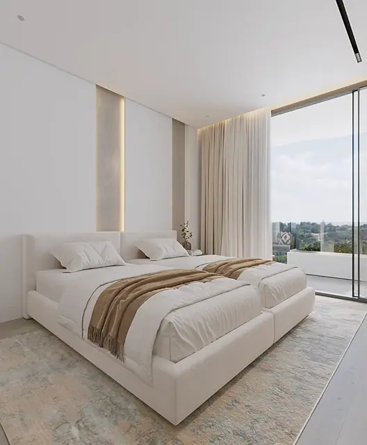 Layan Green Park Phase 2 — Студия A: спальная зона, Лаян, Пхукет