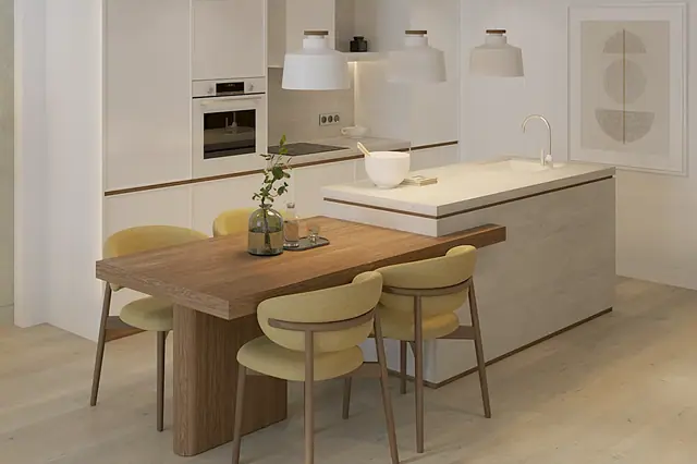 Layan Green Park Phase 2 — 1 спальня B: кухня-столовая, Лаян, Пхукет