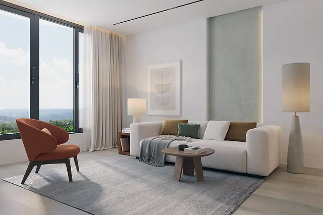 Layan Green Park Phase 2 — 1 спальня BC: гостиная, Лаян, Пхукет