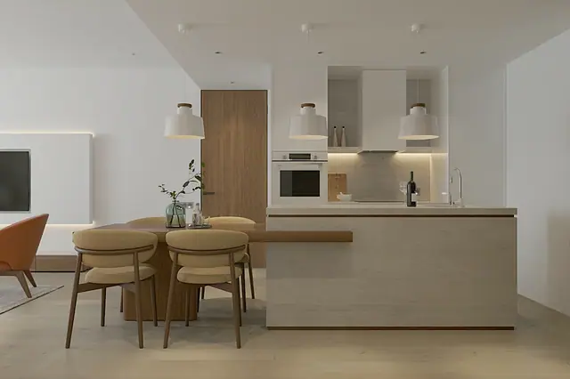Layan Green Park Phase 2 — 2 спальни C: кухня, Лаян, Пхукет