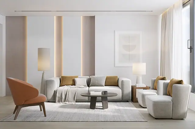 Layan Green Park Phase 2 — 2 спальни C: гостиная, Лаян, Пхукет