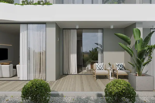 Layan Green Park Phase 2 — 2 спальни CM: терраса, Лаян, Пхукет
