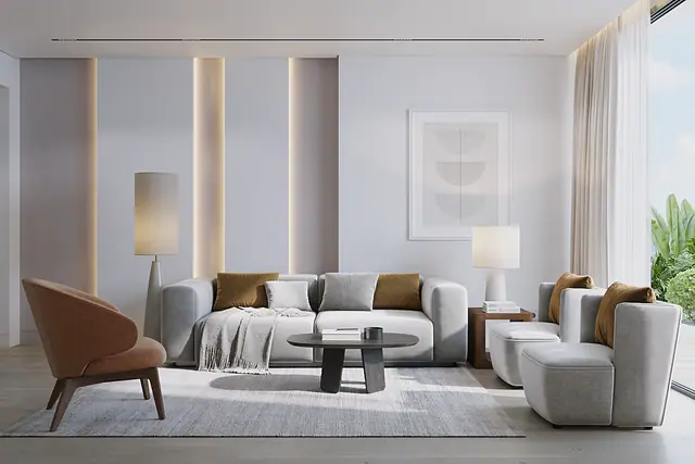 Layan Green Park Phase 2 — 2 спальни CM: гостиная, Лаян, Пхукет