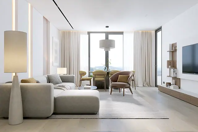 Layan Green Park Phase 2 — 3 спальни D: гостиная, Лаян, Пхукет