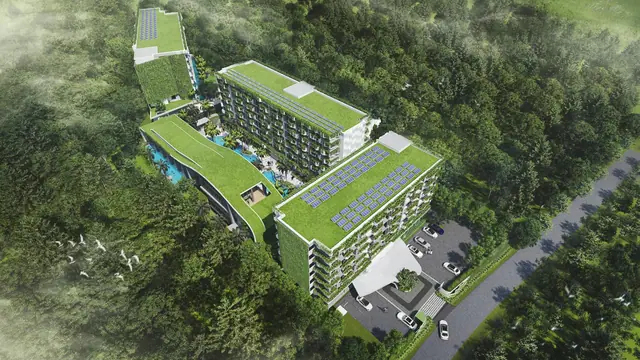 Layan Green Park — Комплекс с высоты, Лаян, Пхукет