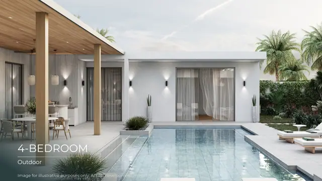 Layan Lucky Villas II — Бассейн вдоль виллы, 4 спальни, Лаян, Пхукет