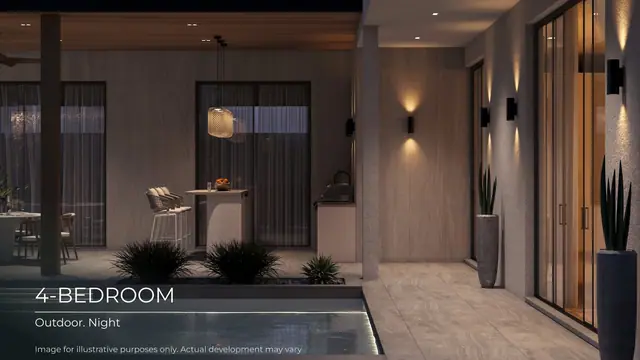 Layan Lucky Villas II — Терраса вечером, 4 спальни, Лаян, Пхукет