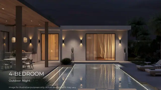 Layan Lucky Villas II — Бассейн ночью, 4 спальни, Лаян, Пхукет