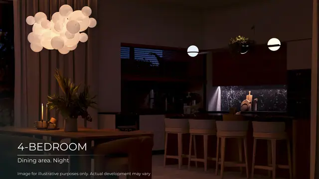 Layan Lucky Villas II — Кухня вечером, Лаян, Пхукет