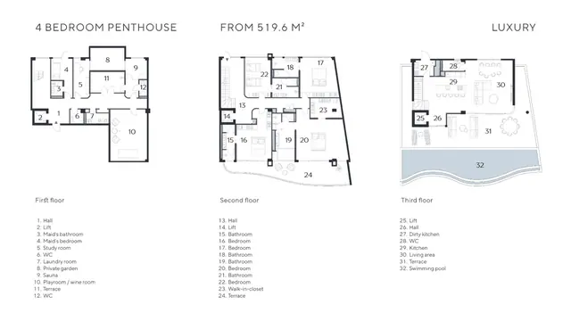 Layan Verde — Luxury · пентхаус 4 спальни · от 519.6 м², Лаян, Пхукет