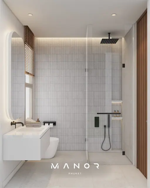 Manor — Душевая с санузлом, Банг Тао и Лагуна, Пхукет