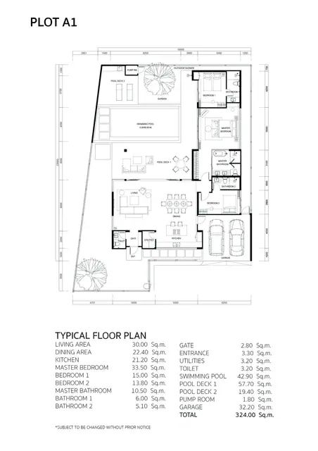 Mono Champaca — Участок A1 — 3 спальни · 324 м², Банг Тао и Лагуна, Пхукет