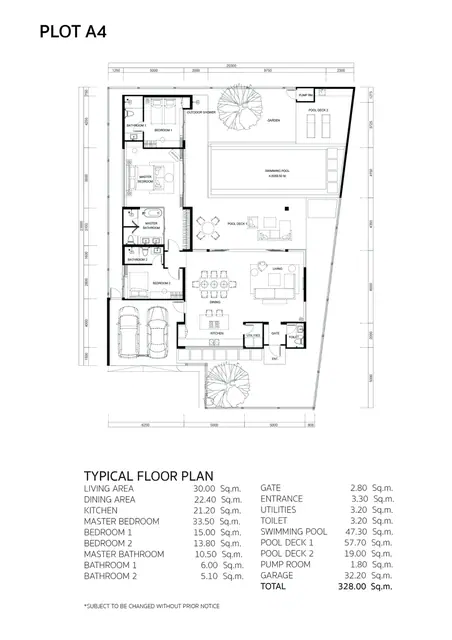 Mono Champaca — Участок A4 — 3 спальни · 328 м², Банг Тао и Лагуна, Пхукет