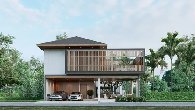 Mouana Grande Chalong Bay — Фасад двухэтажной виллы, Чалонг, Пхукет