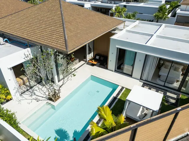 Mouana Residence KO KAEO — Аэросъёмка: вилла с бассейном, Ко Кео, Пхукет