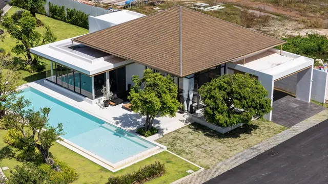 Mouana Residence KO KAEO — Аэросъёмка: вилла и бассейн, Ко Кео, Пхукет