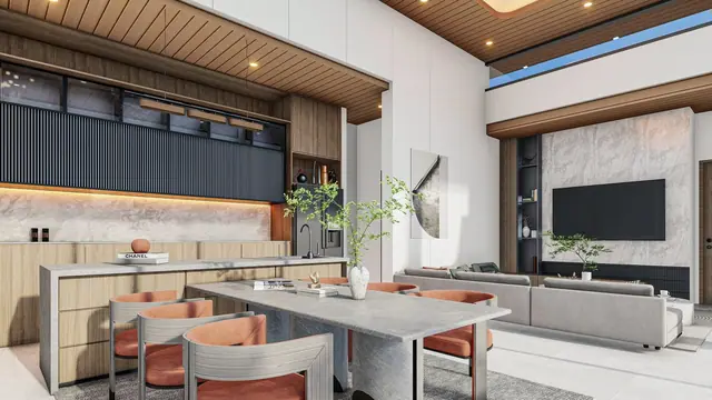 Mouana Residence KO KAEO — Кухня-гостиная, Ко Кео, Пхукет