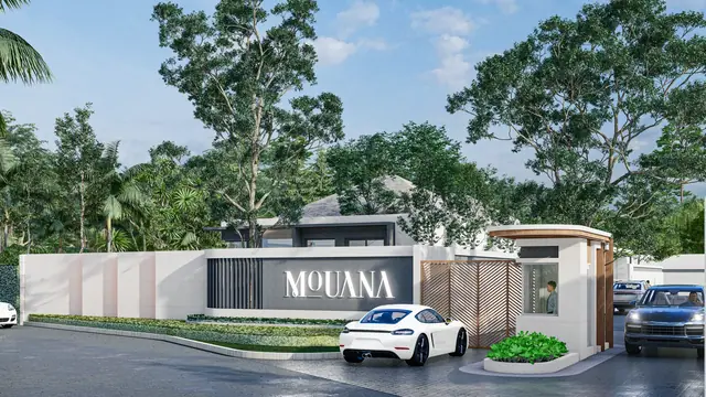 Mouana Serenity Cherng Talay — Въездная группа с вывеской Mouana, Банг Тао и Лагуна, Пхукет