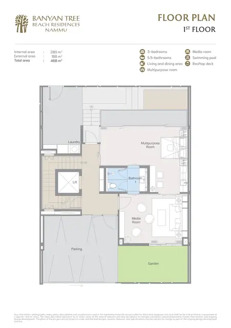 Nammu Banyan Tree Beach Residences — 1-й этаж · паркинг, медиа-комната, многофункциональная комната, Банг Тао и Лагуна, Пхукет